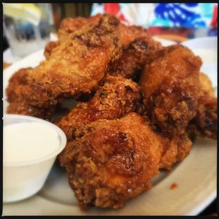 Best homemade chicken wings with Shanghai sauce.