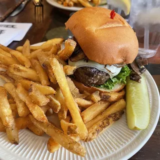 Mushroom Swiss Burger