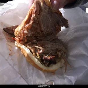 Surprisingly good Chopped BBQ Sandwich