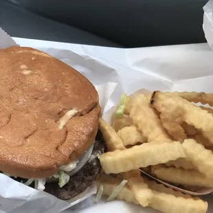 What-A-Burger with French fries