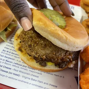 What A Hamburger |IG @kurlykonnoisseur