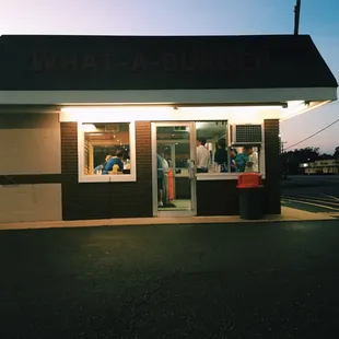 outside