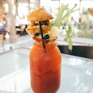 Bloody Mason.. WhataDish Style, Served in a 32oz Jar