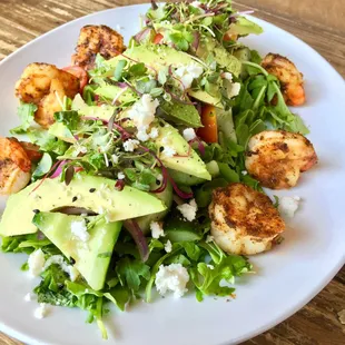 Blacked Shrimp, Hothouse Cucumber, Wild Arugula with Habanero Vinaigrette