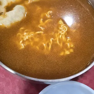 spicy dumpling ramen