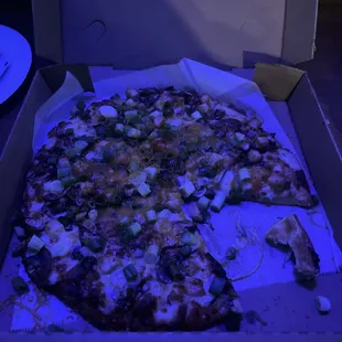 Garlic chicken pizza !!!