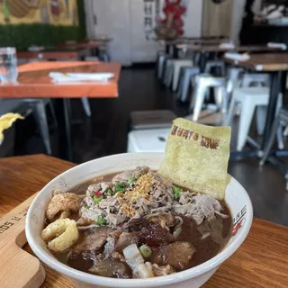 Beef boat noodle soup