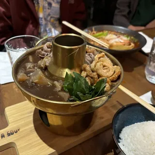 Hot pot Beef Boat (Rice)
