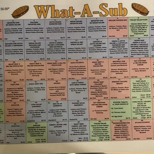 Menu as of 11/10/2023