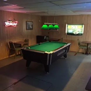 a pool table