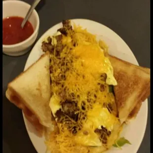 a plate of food on a table