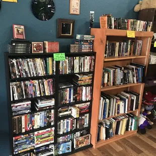 DVD's, VHS, and Books