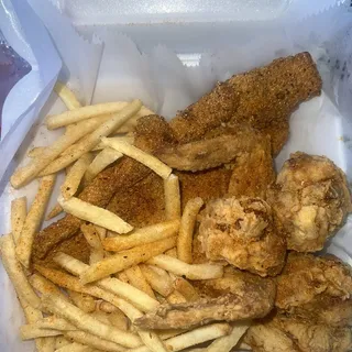 1 Fish Filet & 2 Wings
