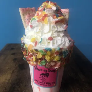 Fruity Pebbles Ultimate Shake!