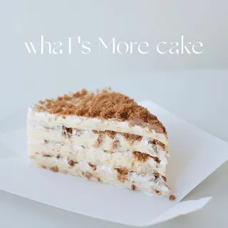 Sliced Salted Yolk and Pork Sung Crepe Cake