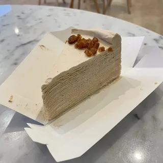 Sliced Earl Grey Tea Crepe Cake