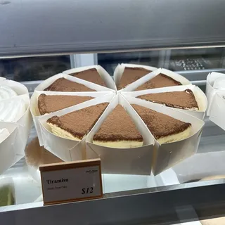 Sliced Tiramisu Crepe Cake