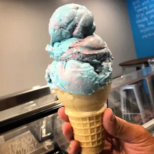Classic Cotton Candy in a cone