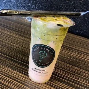 Strawberry Matcha Latte