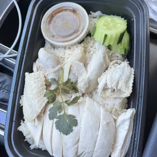 a meal in a plastic container