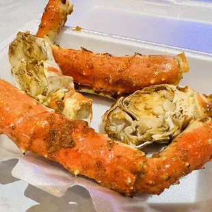 is in a styrofoam container