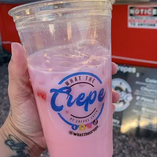 Strawberry horchata