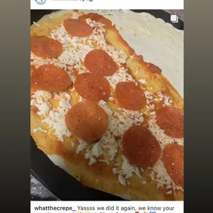A Pizza Crepe