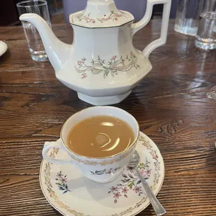 Pot of English breakfast tea