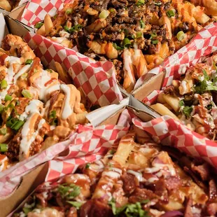 a variety of food items