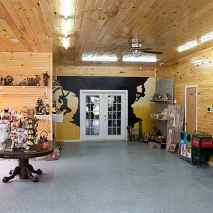 the inside of the store