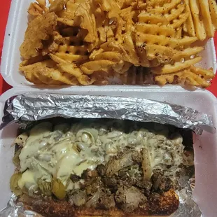 The owner was really friendly, I got the twisted Philly,everything was good.wish they had the option for cheddar cheese on the Philly .