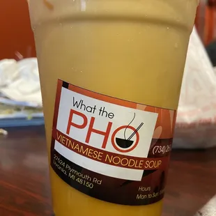 Thai tea boba with tapioca pearls