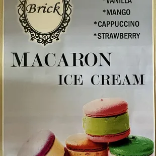 Poster about the Macaron Ice Cream