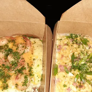 Shrimp and grits, mac and cheese, yum!