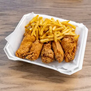 5 PC Wing &amp; Fry Plate
