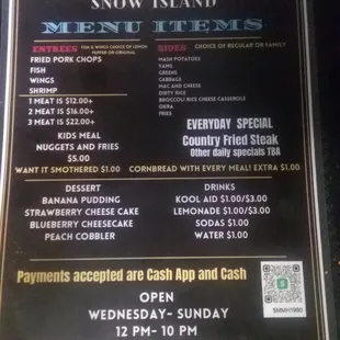 Our daily Menu