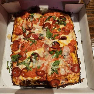 Detroit style pizza - the 8 mile