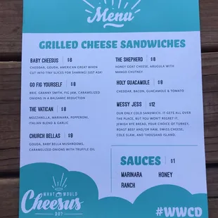 Menu. Good design. Tasty eats.
