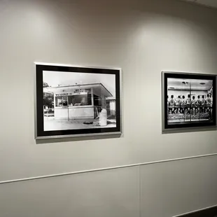 Wall Art in the hallway for the restroom area.