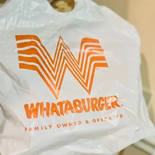 a plastic bag on a table