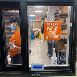 To go window - what a mess!