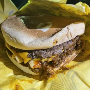 Chili Cheese Burger...shit is actually delicious