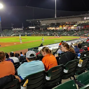 A view of the infield from section 113
