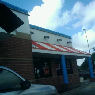 view from a drive thru