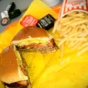 Double-meat Whataburger! Woowoo!