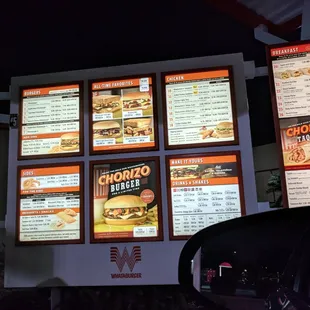 Drive Thru Menu