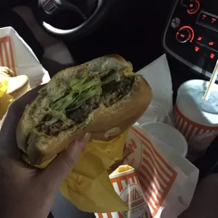 Classic whataburger Texas&apos; response when we ask if they have in-n-out. pretty darn good