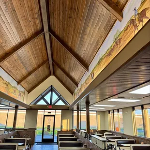 Inside dining area...western theme