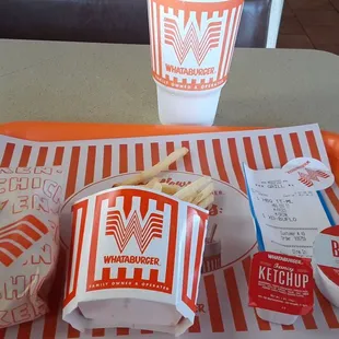 They brought me my tray my table