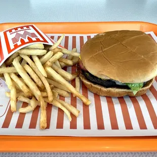 Whataburger with Medium French Fries